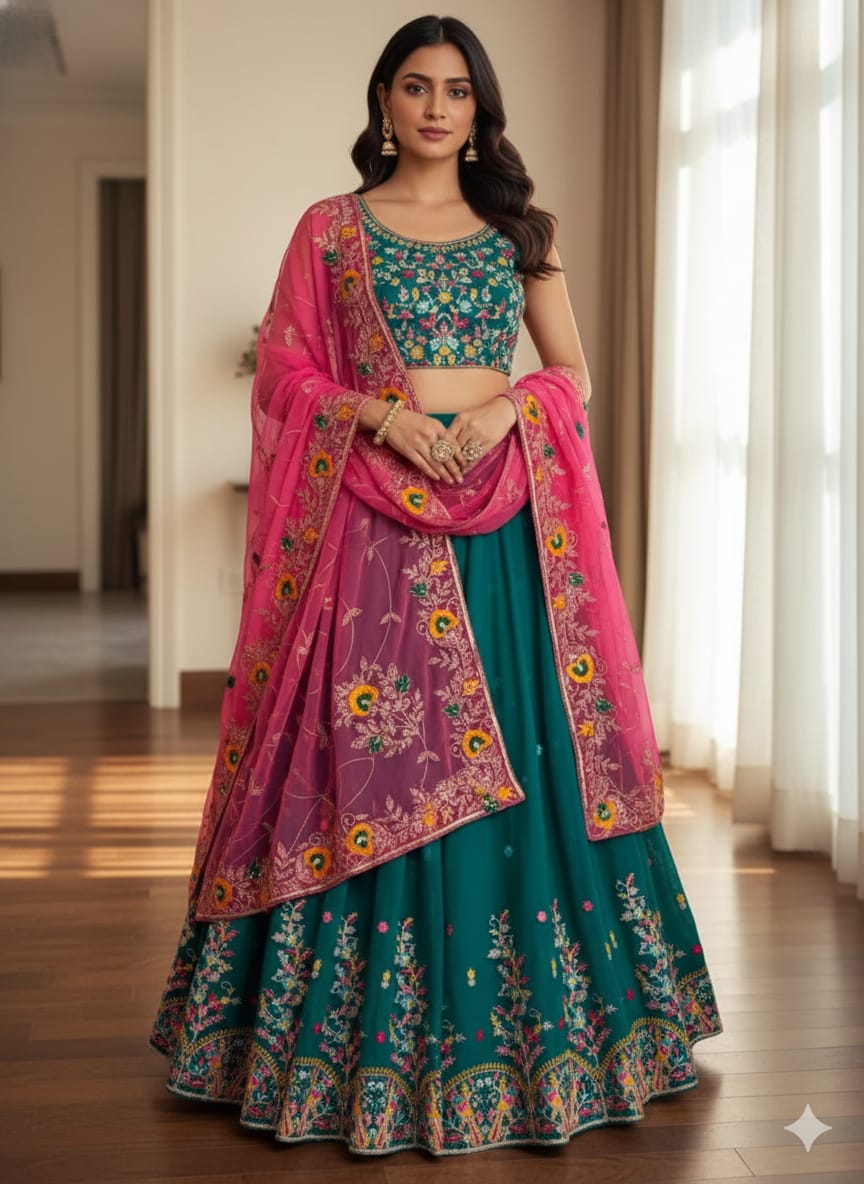 Minaara Fashion Lehnga Odhani Set
